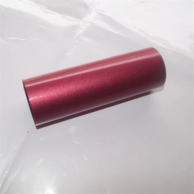 Gold and red carbon fiber tube